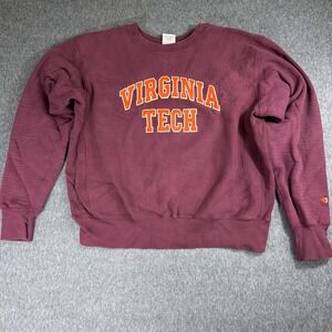 Virginia Tech Hokies Sweatshirt Crew Neck Sweater (Size XL) Read